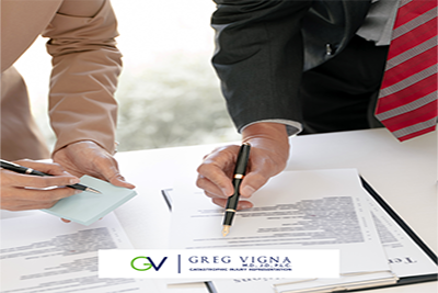 attorney and client looking over notes