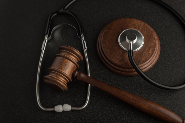 image of medical and legal items