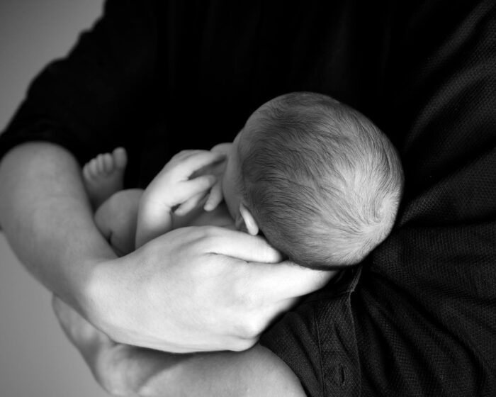 Person holding an infant